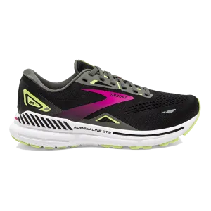 Brooks Adrenaline GTS 23 - Black - Gunmetal - Sharp Green Aero Light Construction running shoes for cross - country meets