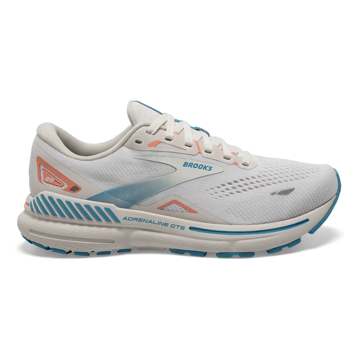 Brooks Adrenaline GTS 23 - Coconut - Papaya - Blue Dance Flexible Soles