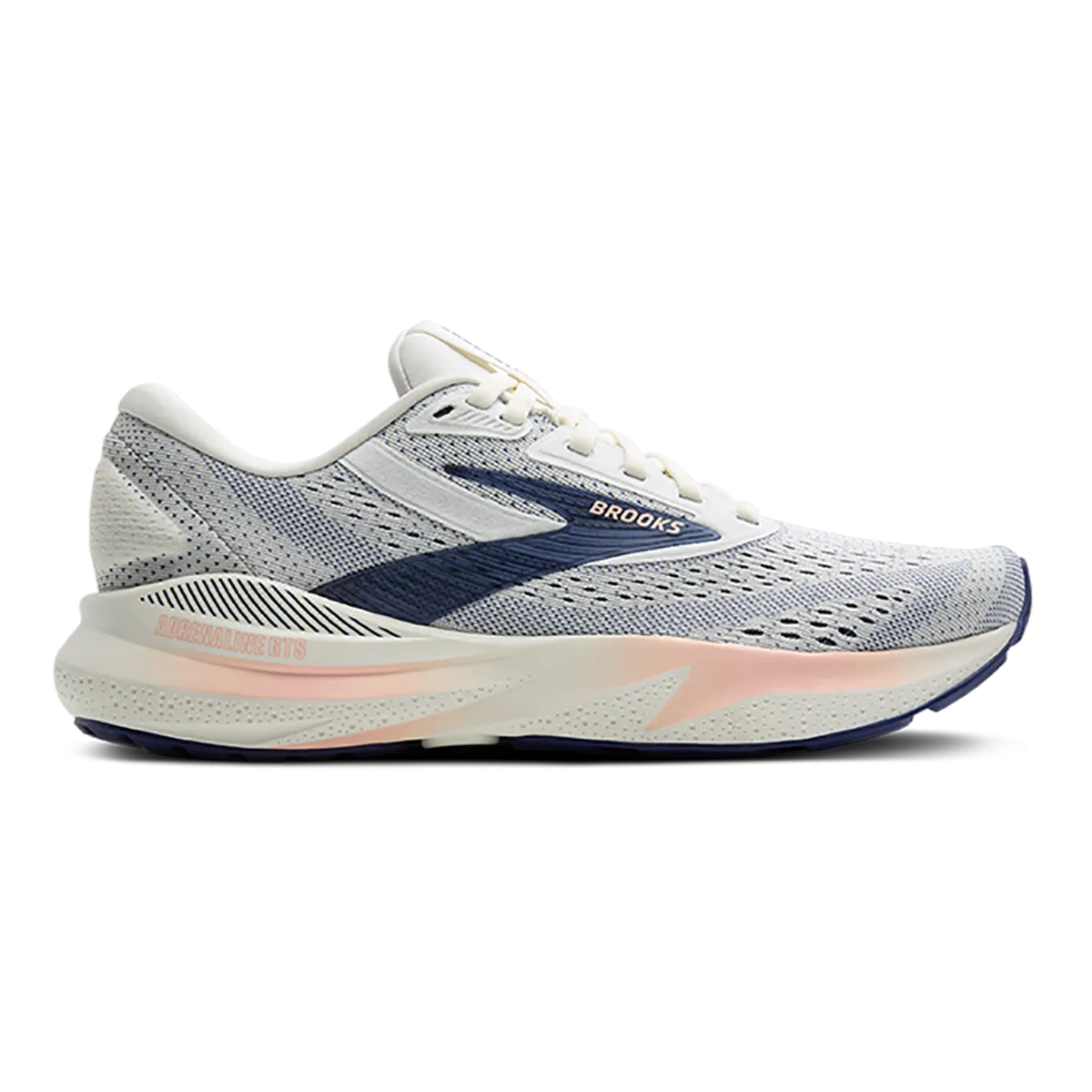 Brooks Adrenaline GTS 24 Grey - Blue Ribbon - Peach superior - craftsmanship Stretchable Fabric