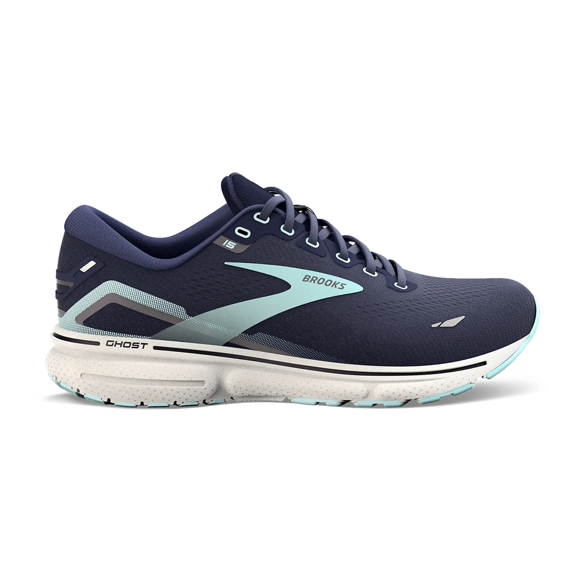 downhill running shoes Brooks Ghost 15 - Peacoat - Pearl - Salt Air