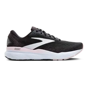 Brooks Ghost 16 - Black - White - Orchid Ice heavy - duty rubber shoe substance Orthopedic Footbed Insole