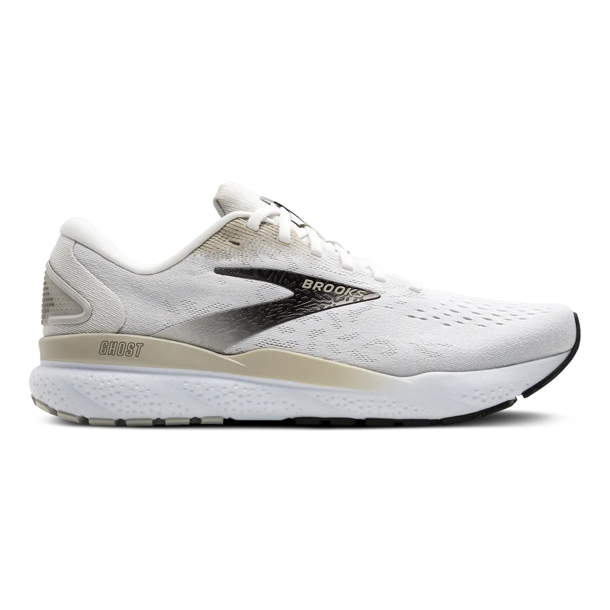 Breathable Sole Brooks Ghost 16 - White - Cream - Pink