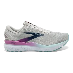 Arch Support Shoes running shoes for half - marathons Brooks Ghost 16 - White - Grey - Estate Blue