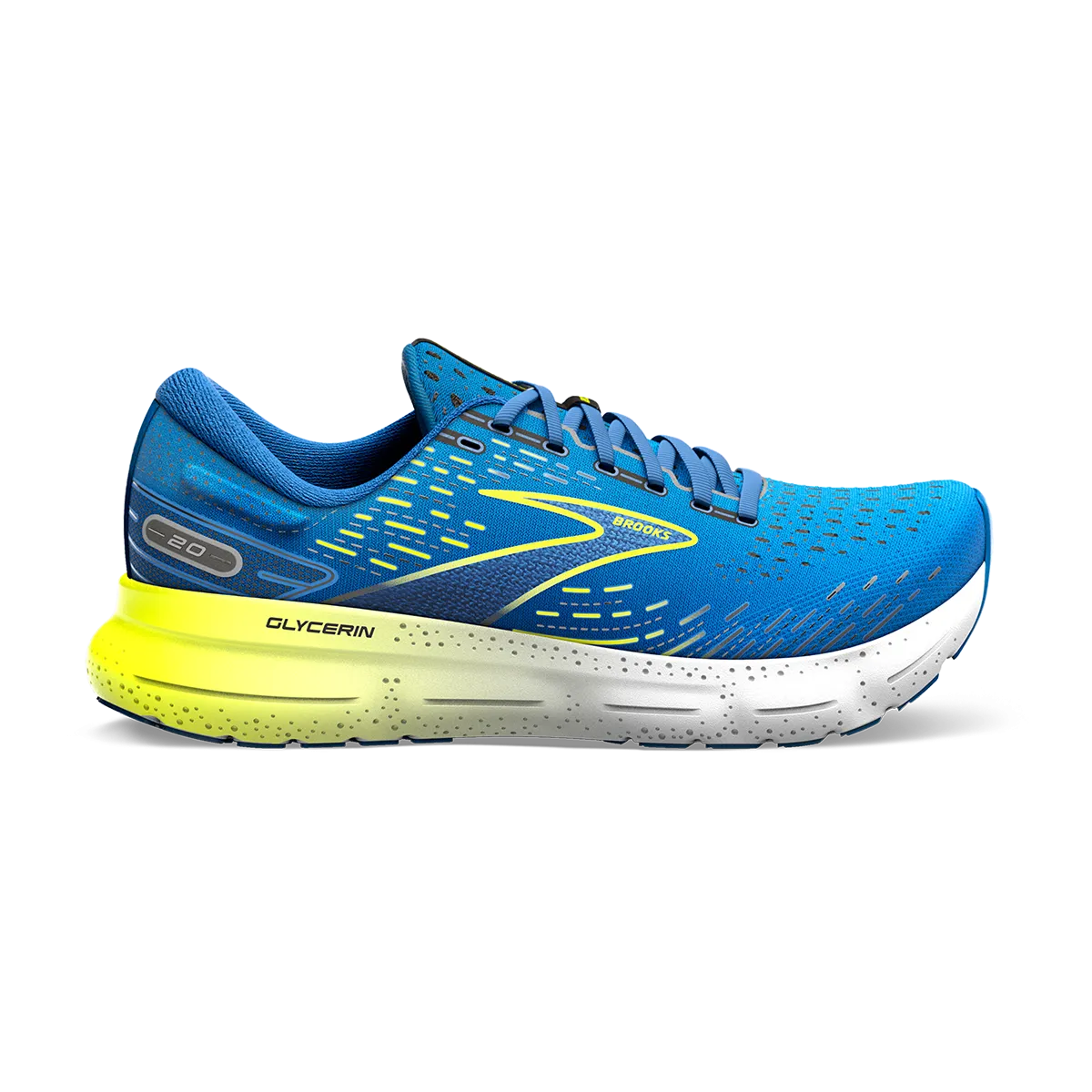 stripe - design shoes resistance bands Brooks Glycerin 20 - Blue - Nightlife - White