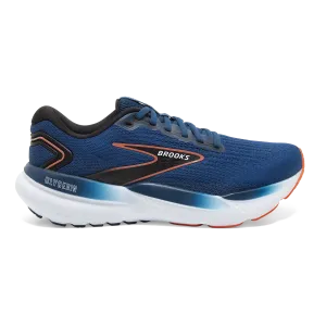 anti - slip narrow - toe - box shoes Brooks Glycerin 21 - Blue Opal - Black - Nasturtium