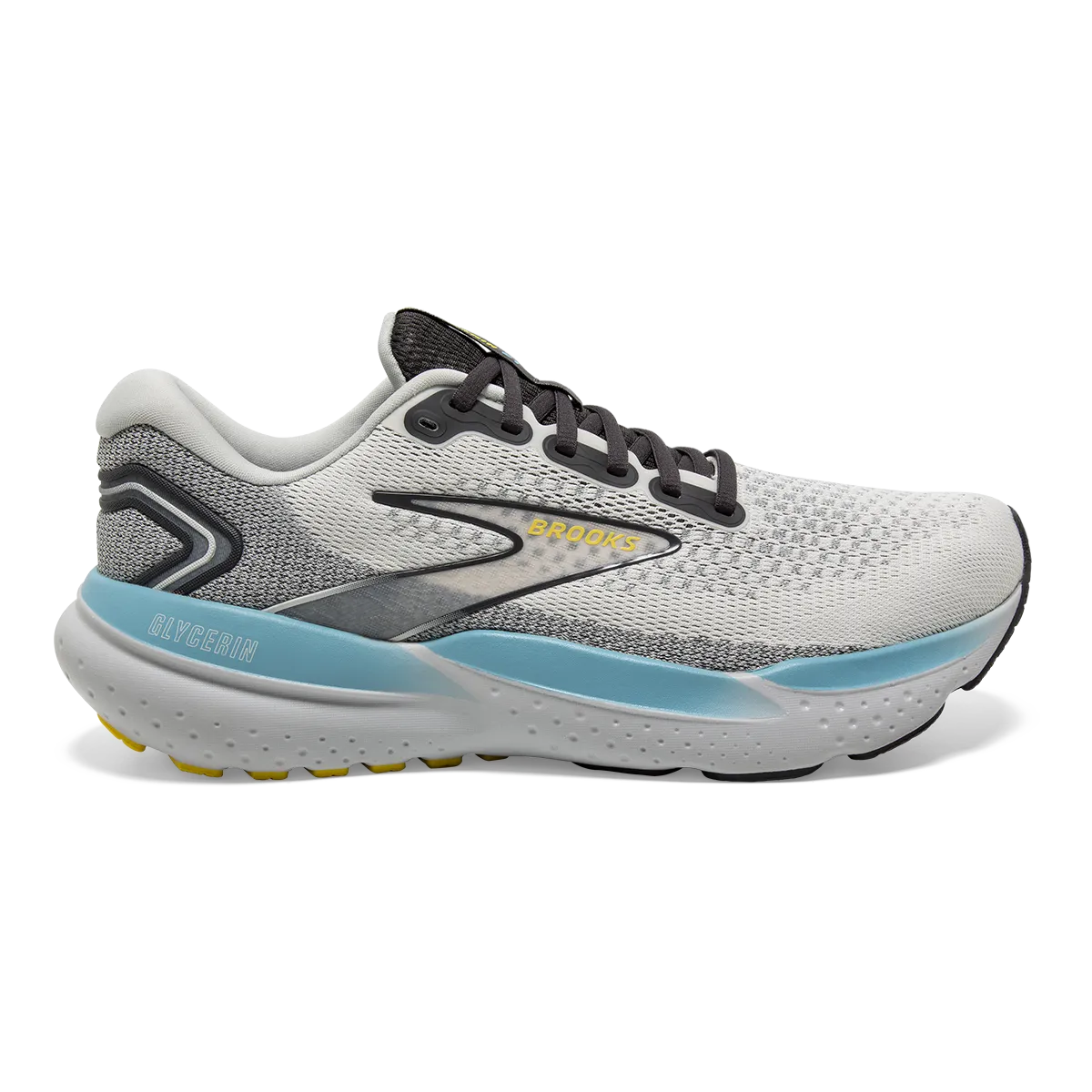 daytime running shoes running shoes for casual joggers Brooks Glycerin 21 - Coconut - Forged Iron - Yellow