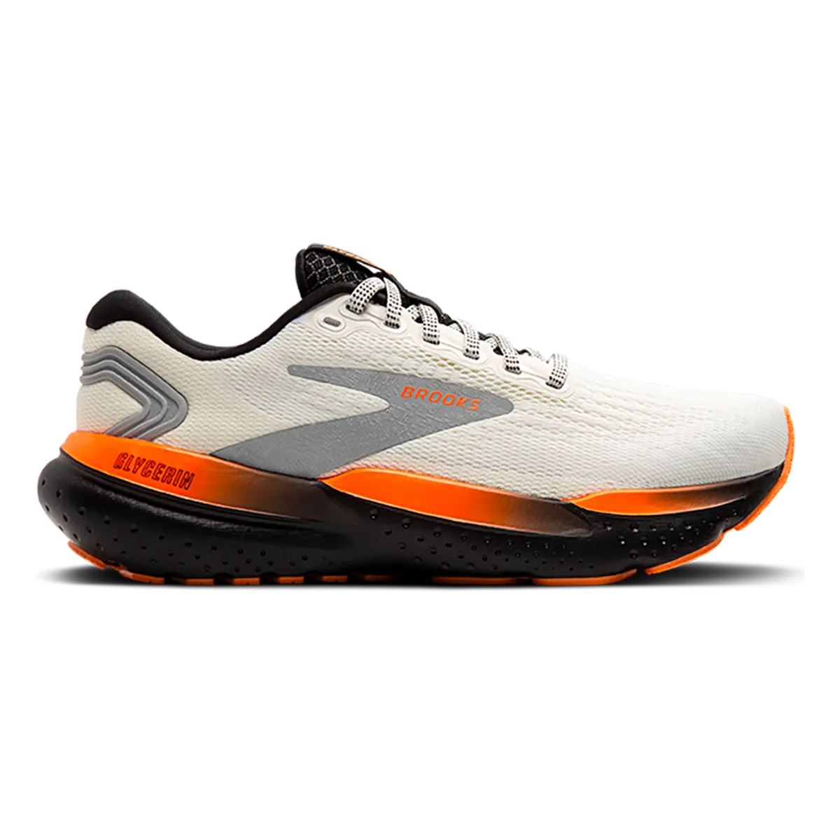 Training - session fitness inspiration Brooks Glycerin 21 - Ecru - Orange - Black