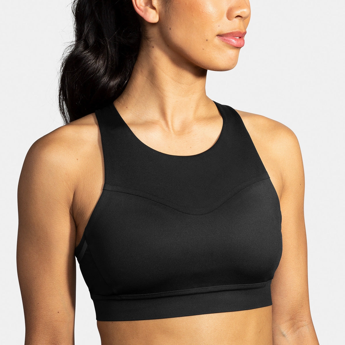 Brooks Drive 3 Pocket Run Bra - Black Neutral athletic apparel