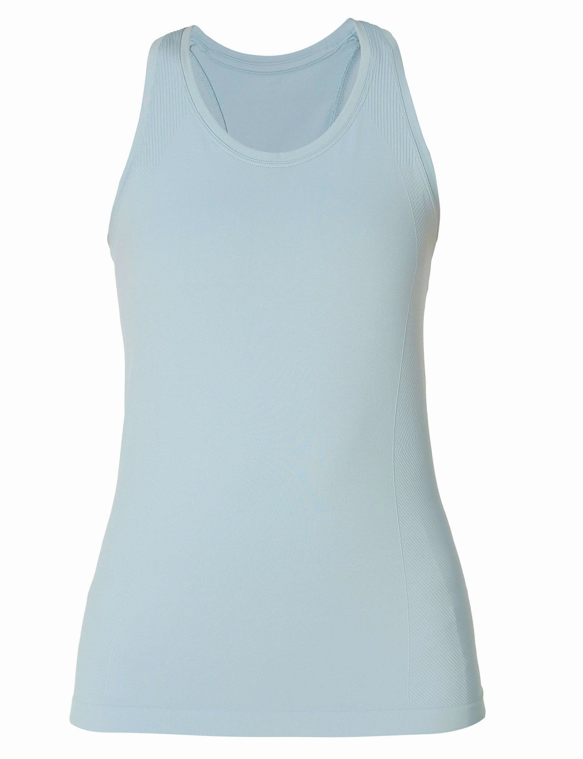 Glitter Fit OdorControl Technology Athlete Seamless Workout Vest - Vapour Blue