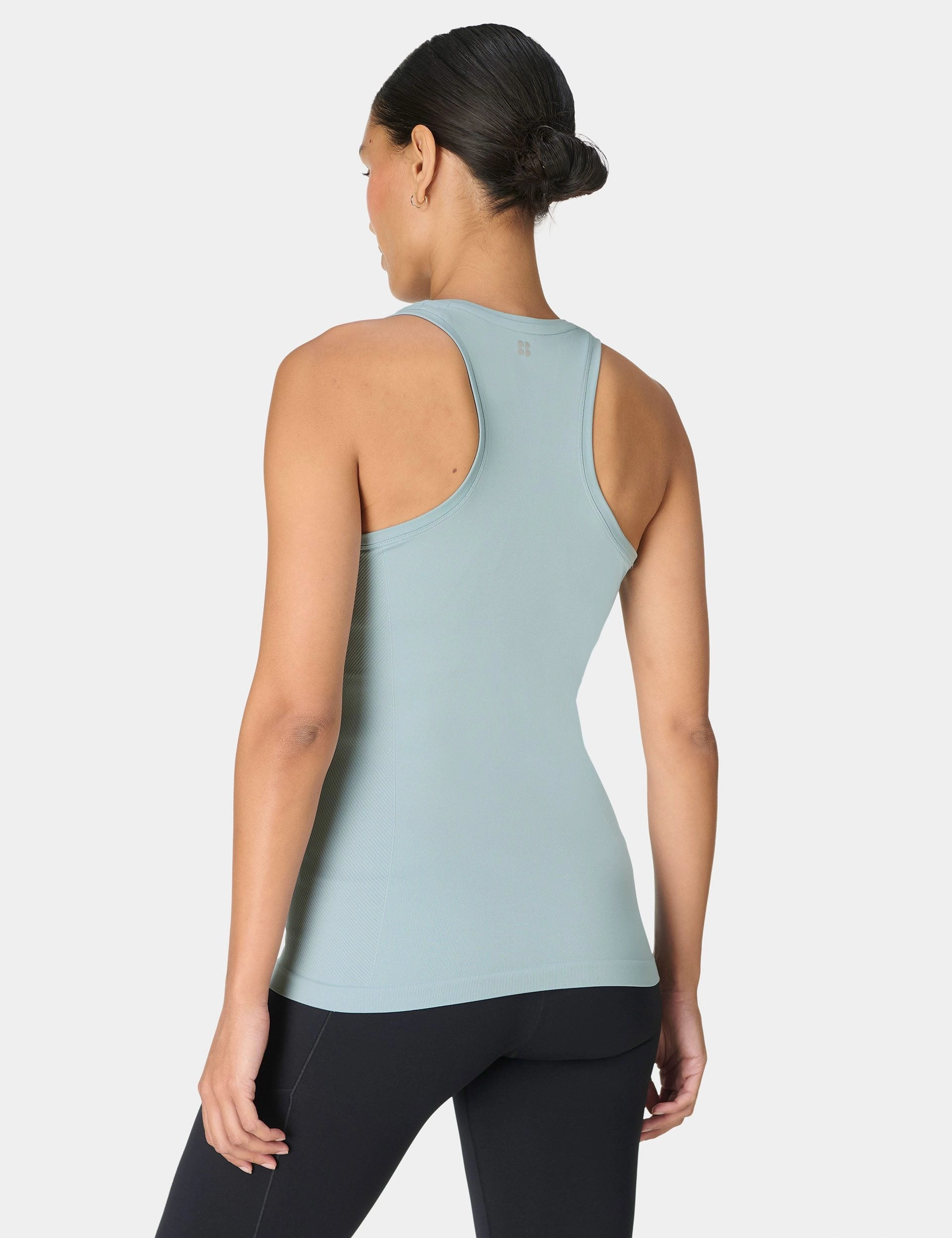Athlete Seamless Workout Vest - Vapour Blue Casual Design BreathableMesh