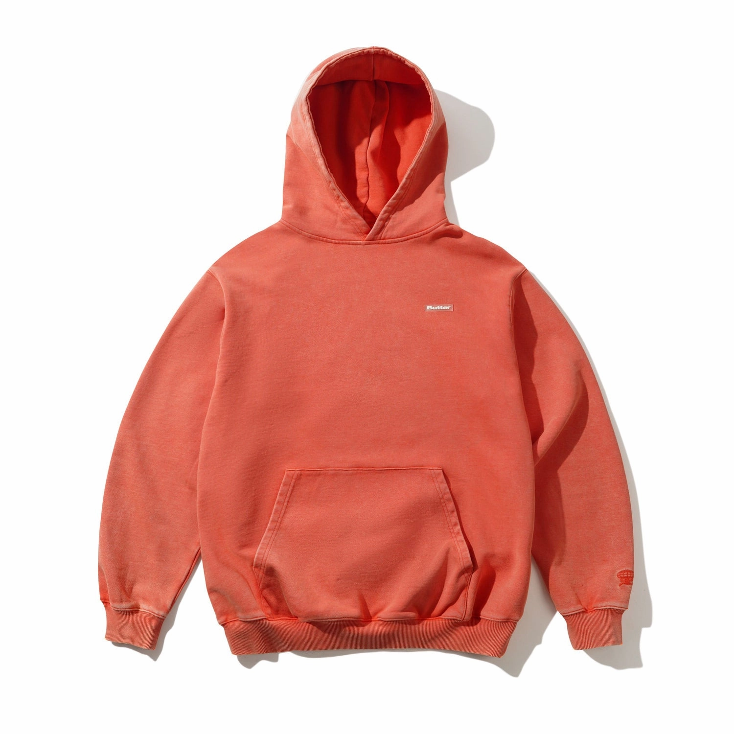 WrinkleFree Material Butter Goods Basic Pullover Hood 'Washed Blood Orange'