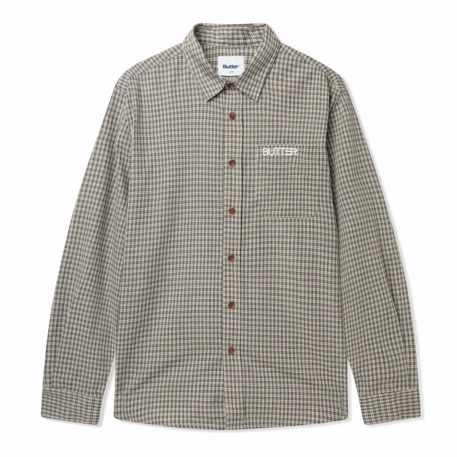 Butter Goods Plaid L/S Shirt 'Black' LayeredPanels