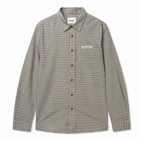 StainReleaseCoating ShapeRetentionCloth Butter Goods Plaid L/S Shirt 'Black'