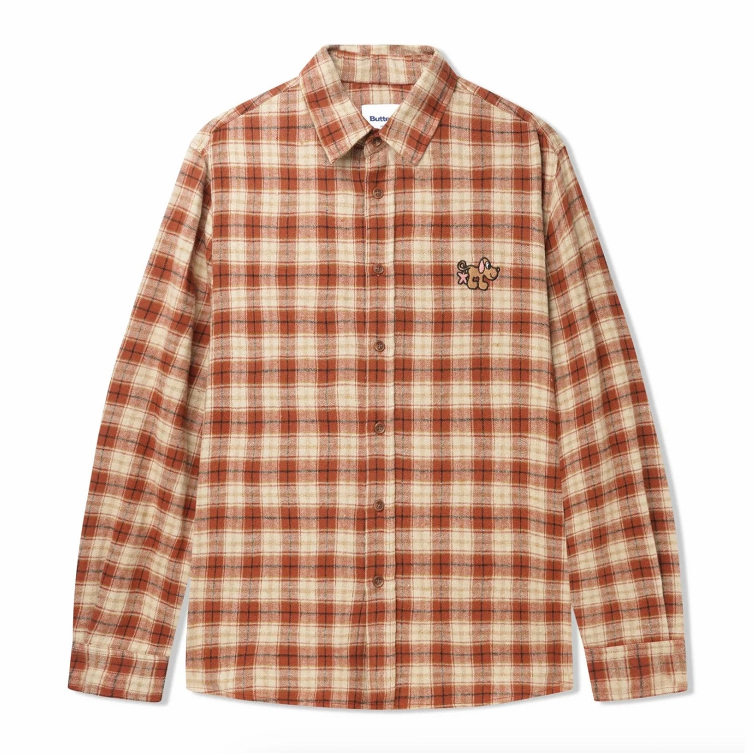 Butter Goods Pooch Flannel Shirt 'Brick' Winter Wear Antistatic