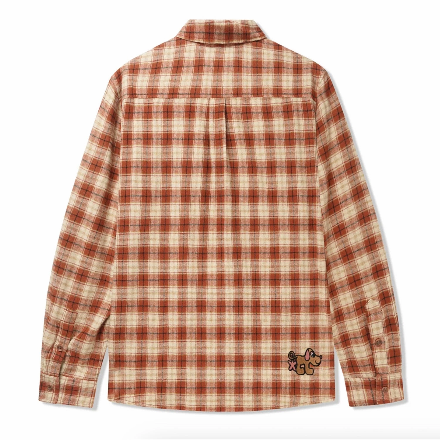 Butter Goods Pooch Flannel Shirt 'Brick' LowMaintenance Material