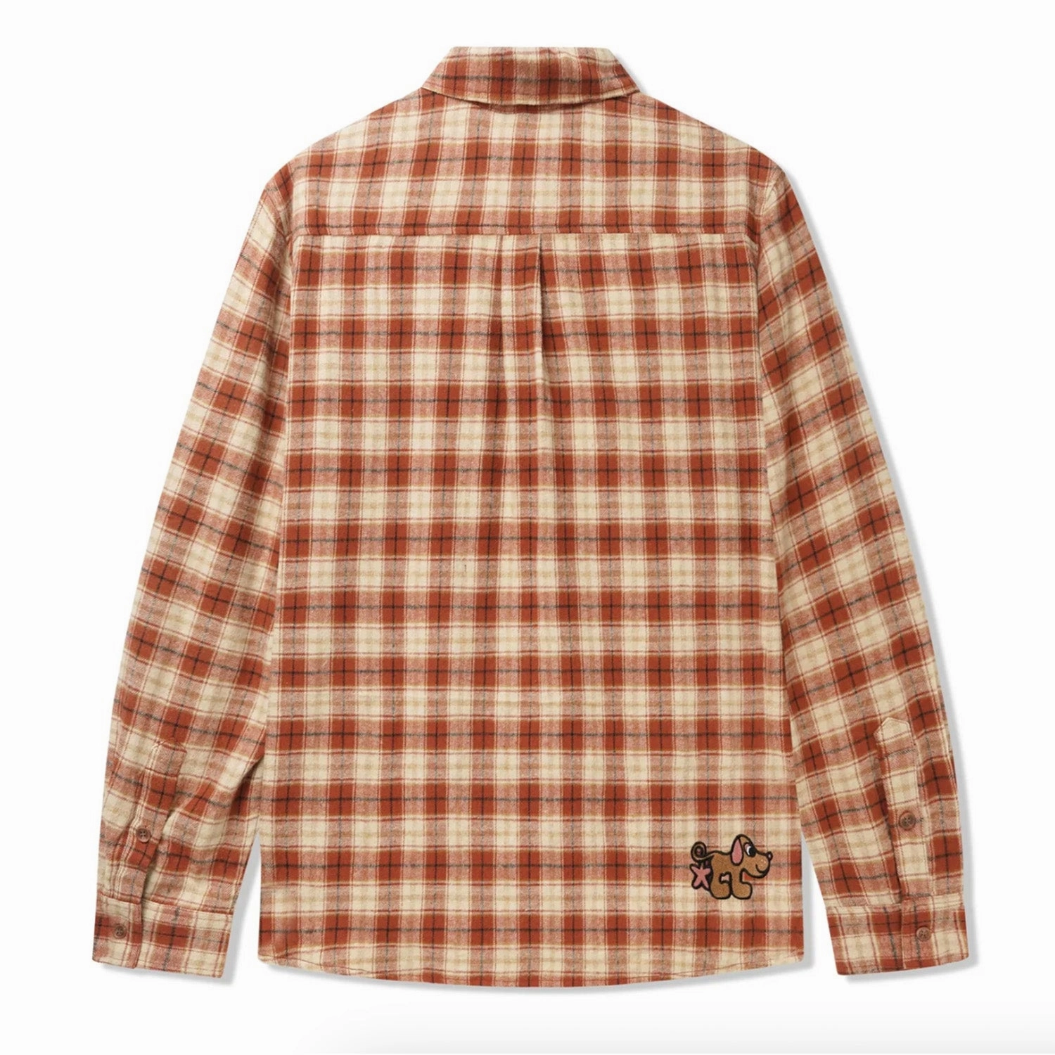Butter Goods Pooch Flannel Shirt 'Brick' Casual Sweater