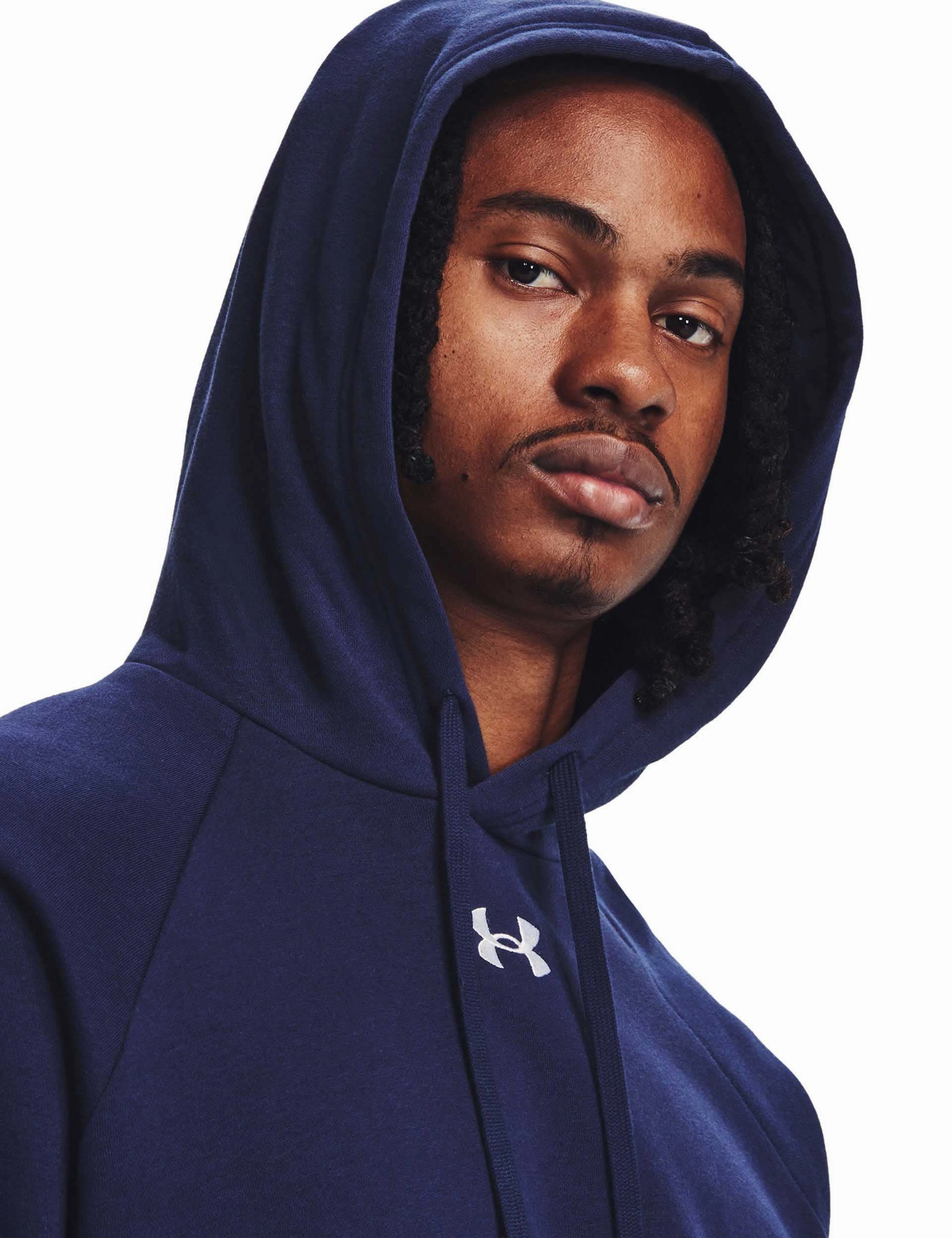 Rival Fleece Hoodie - Midnight Navy/White Soft Comfort Antelope like