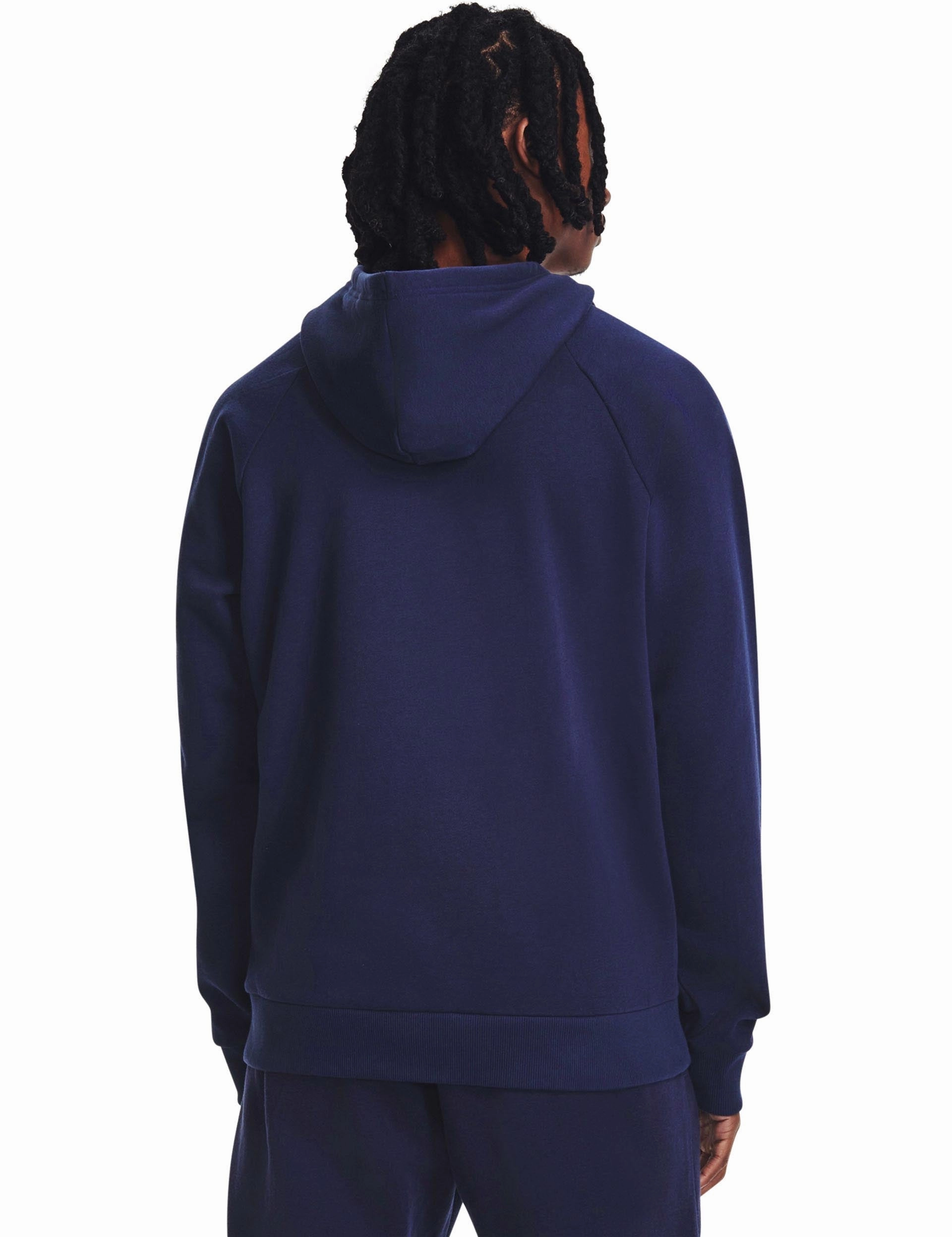 Comfy Design Chill Layers Rival Fleece Hoodie - Midnight Navy/White