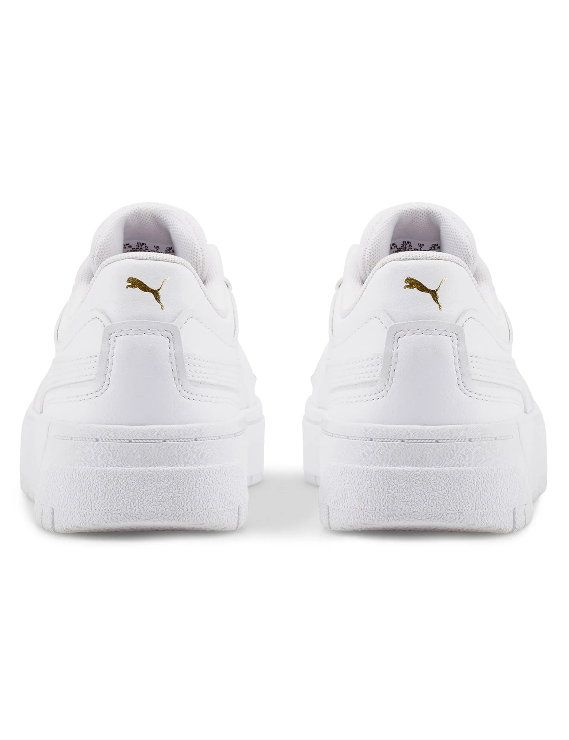 Cali Dream Leather Sneakers - White lateral support shoes