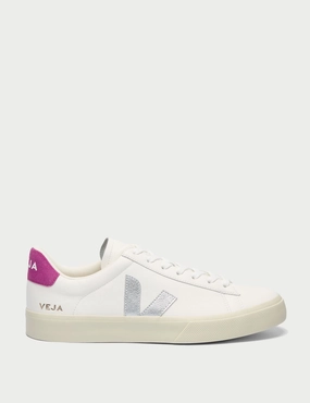 multi - sport running shoes Runners with Plantar Fasciitis Campo Leather - White Silver Ultraviolet