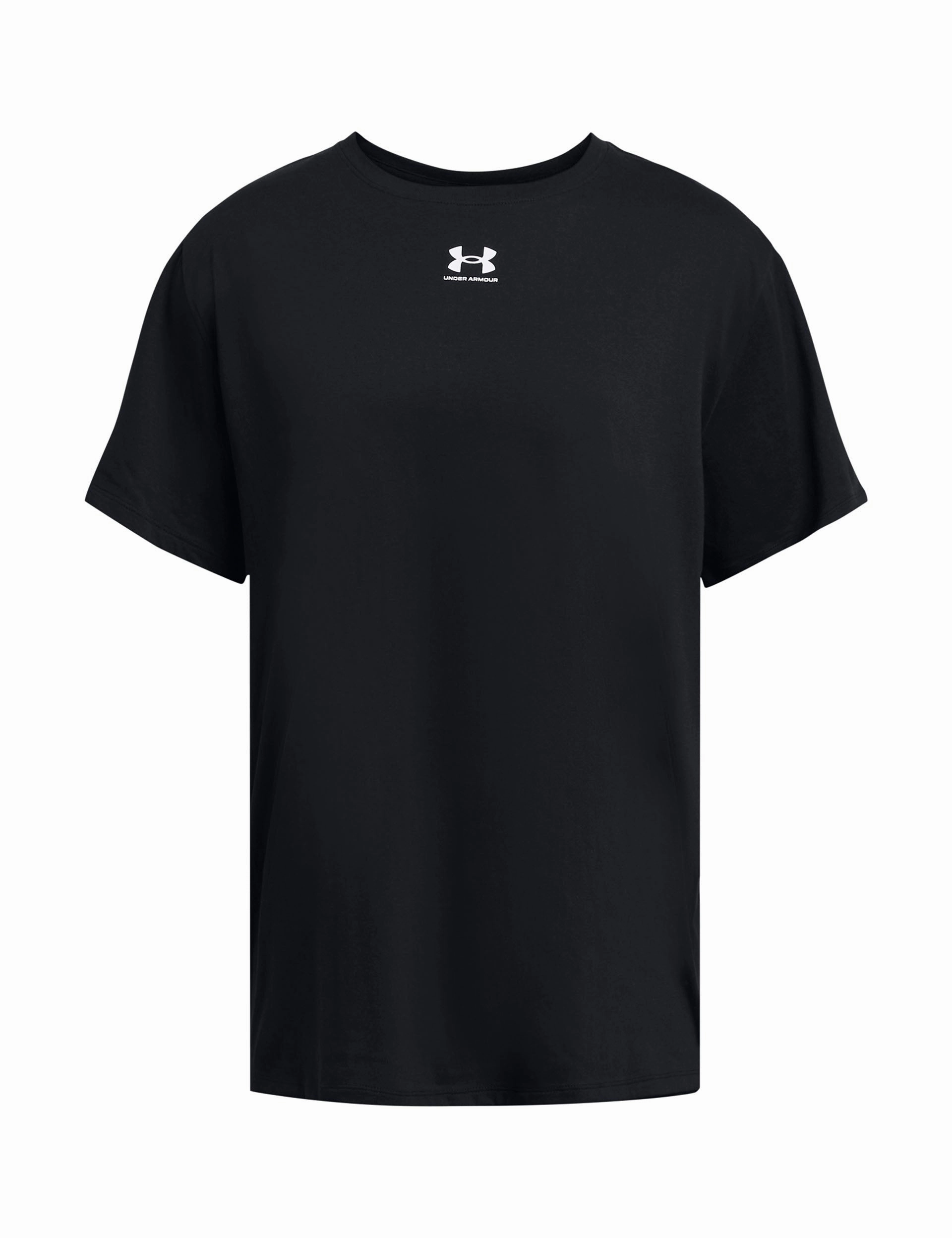 Campus Oversize Short Sleeve - Black/White Bound Seam Edges Soft Touch Texture