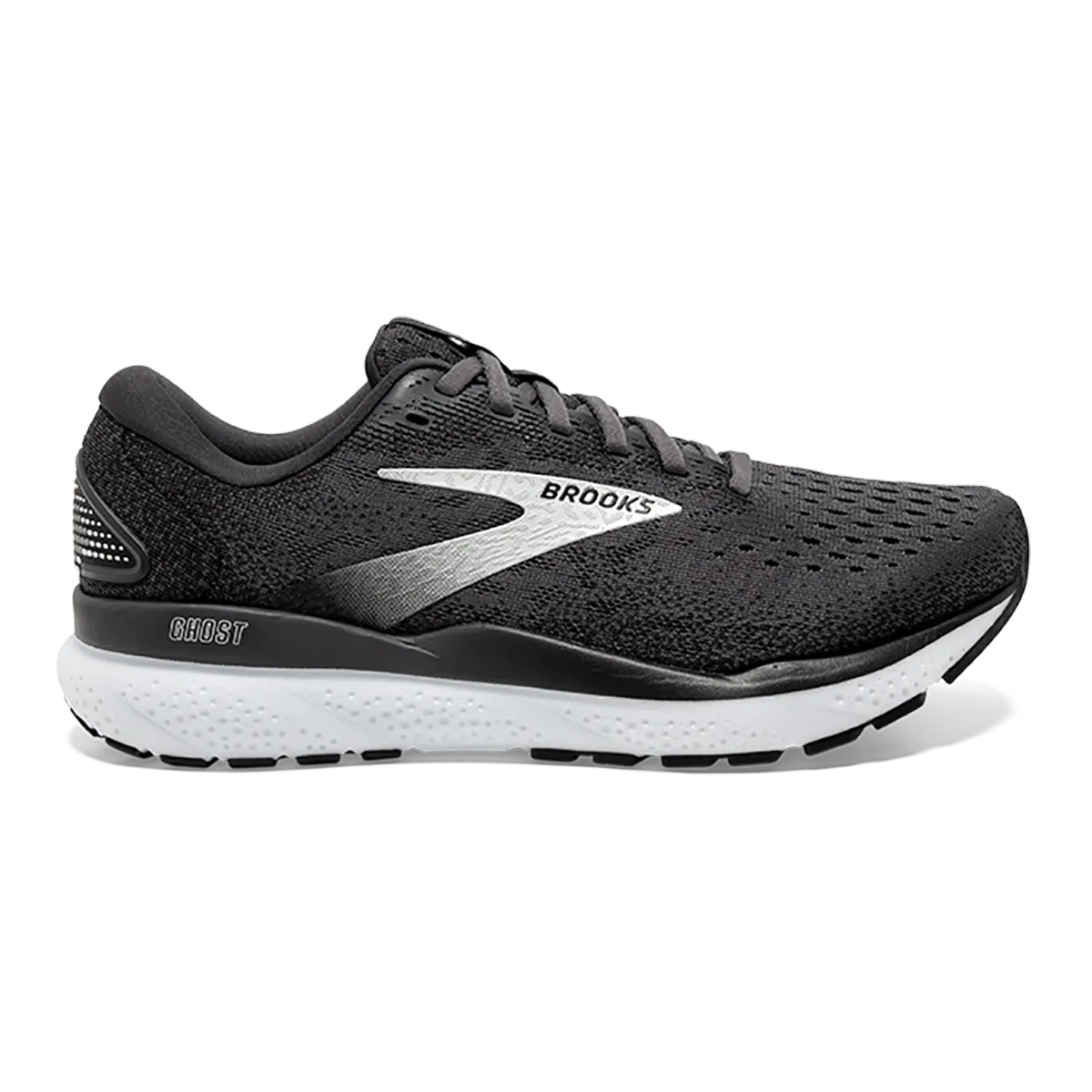 races Brooks Ghost 16 - Black - Grey - White