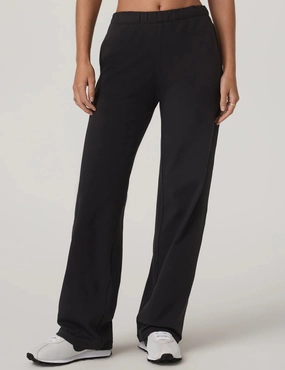 Adjustable Waist System Flexible Waist Halo Modern Straight Leg Pant - Solid Black
