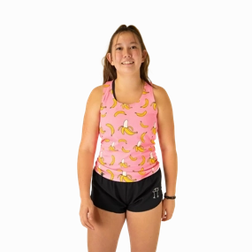 WaterRepellent Surface NonSlipTrims ChicknLegs Preformance Singlet Pink Bananas