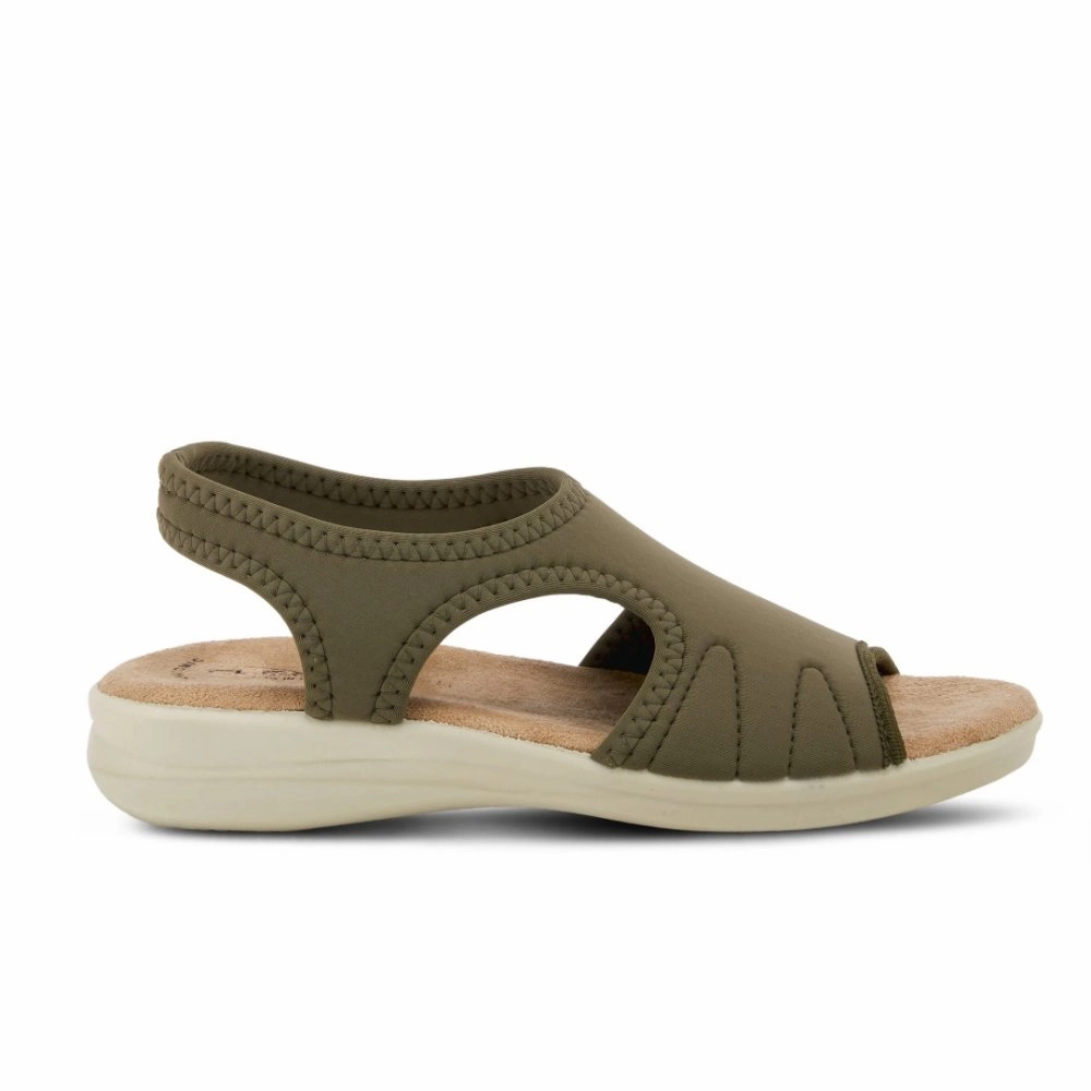 Flexus By Spring Step Women's Nyaman - Olive Green Icon Fit FoldableDesign