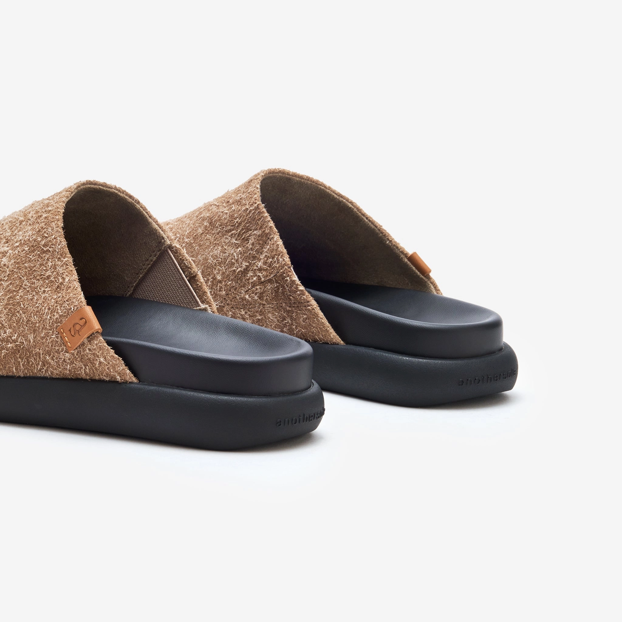 Cloggy - Taupe Suede Lightweight Cushioned Sole