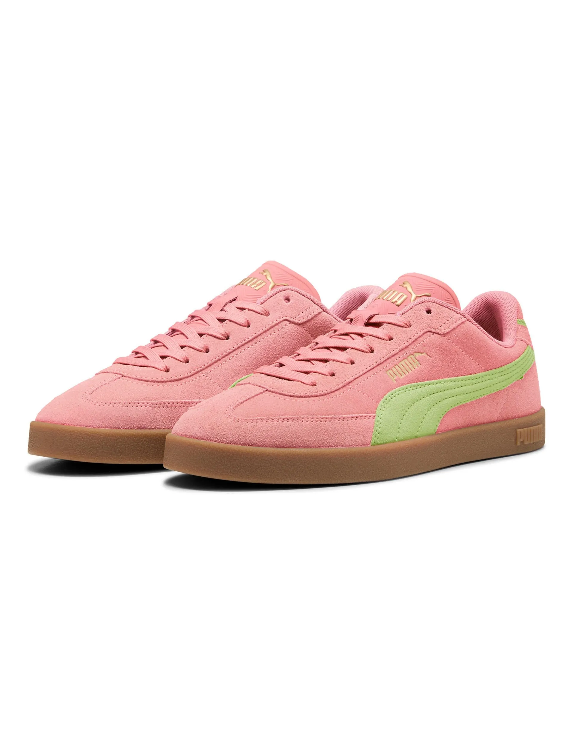running with a hat triathlon running shoes Club II Era Suede Sneakers - Pinkscape/Fizzy Light
