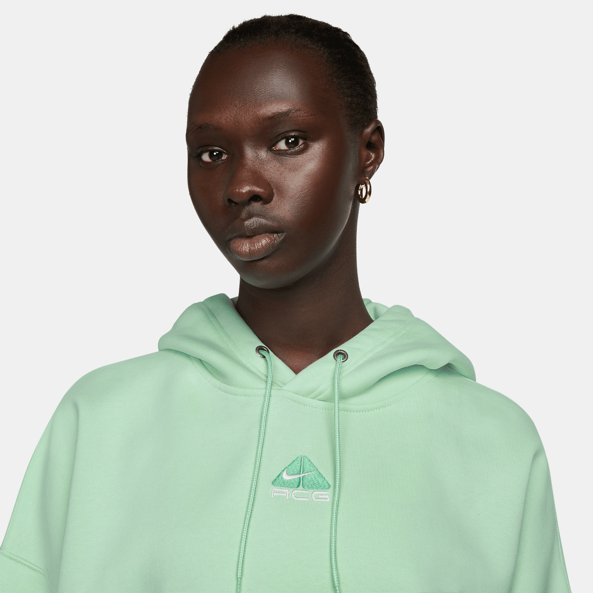 ReflectiveTrims Womens Nike ACG Therma-Fit Fleece Hoodie 'Mint Foam'