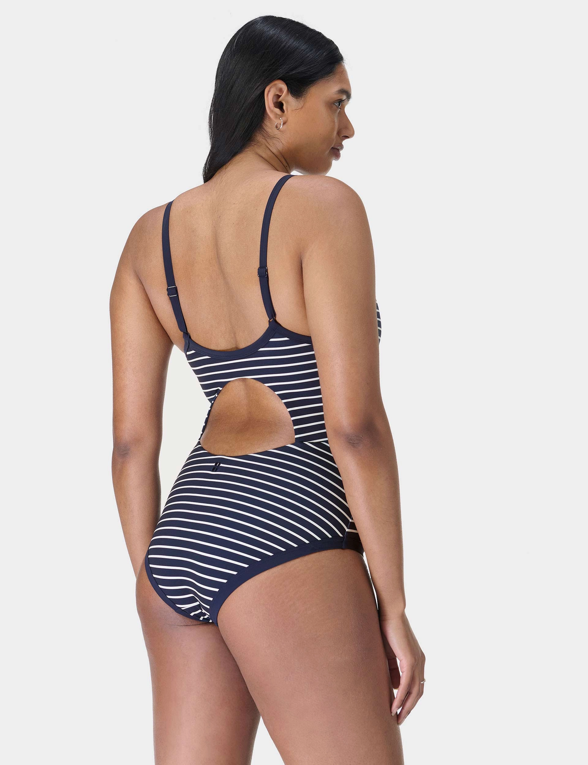 Athleisure Cool Seamless construction Riviera Swimsuit - Blue Coastal Stripe