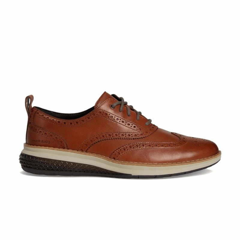 Water Soul Lightweight Material Cole Haan Men's OriginalGrand Energyweave - British Tan/Ivory