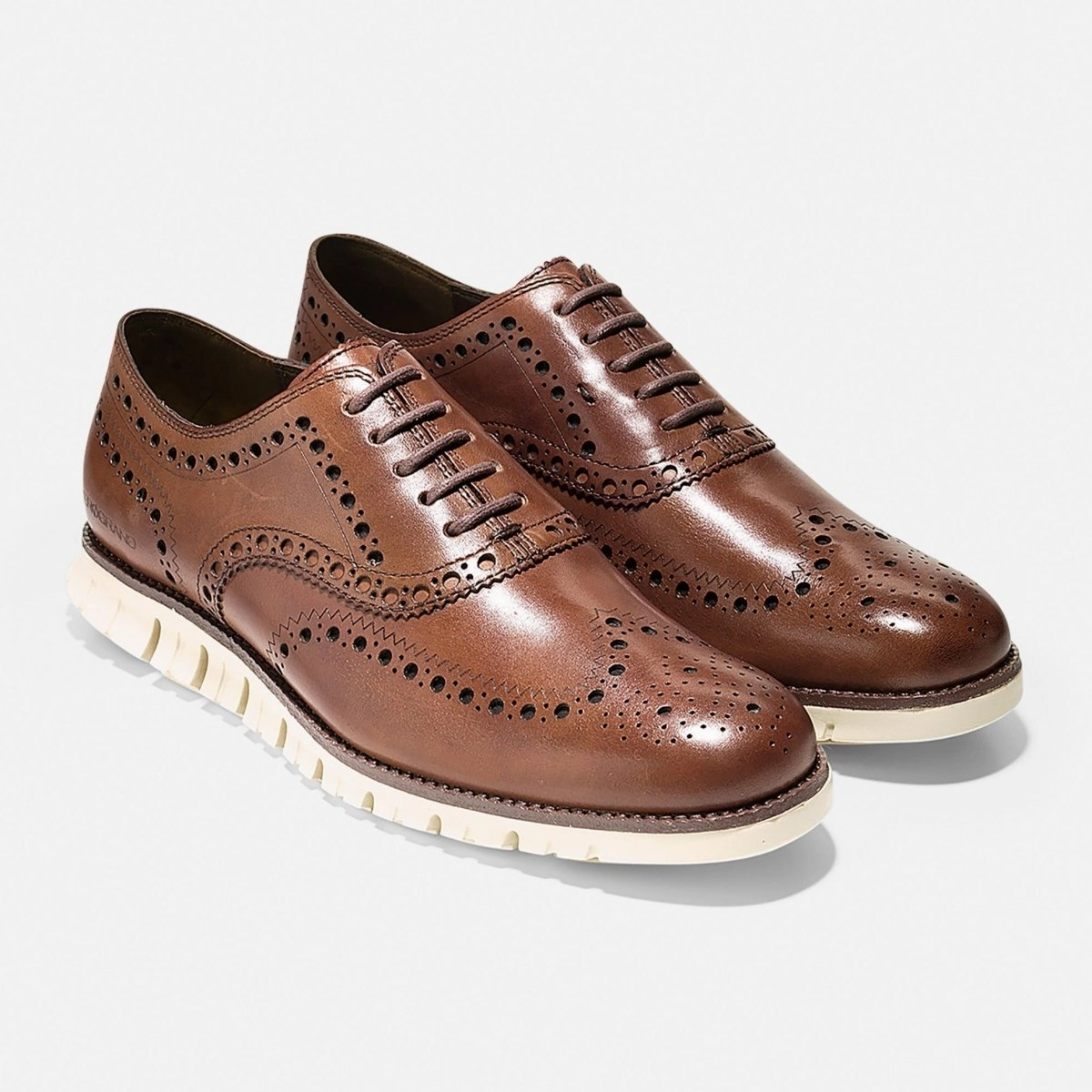 Formal Tone Cole Haan Men's Zerogrand Wingtip C14493 - British Tan