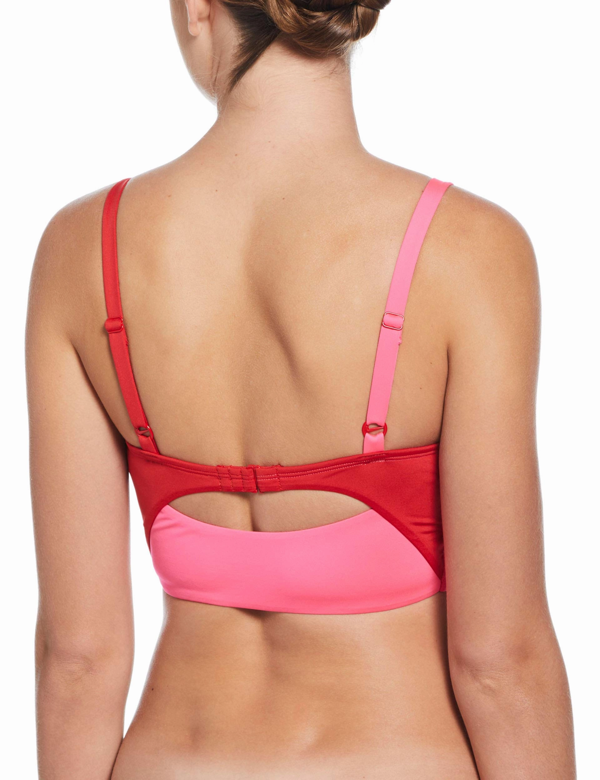 Boss Vibe Colour Block V-Neck Midkini - University Red