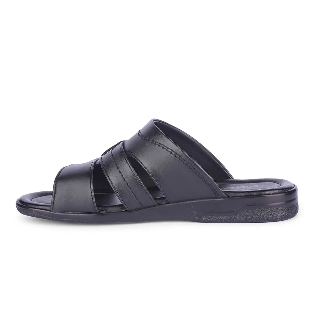 Healers By Liberty Mens ZUNAIRIO-E Black Casual Slippers vegan running option