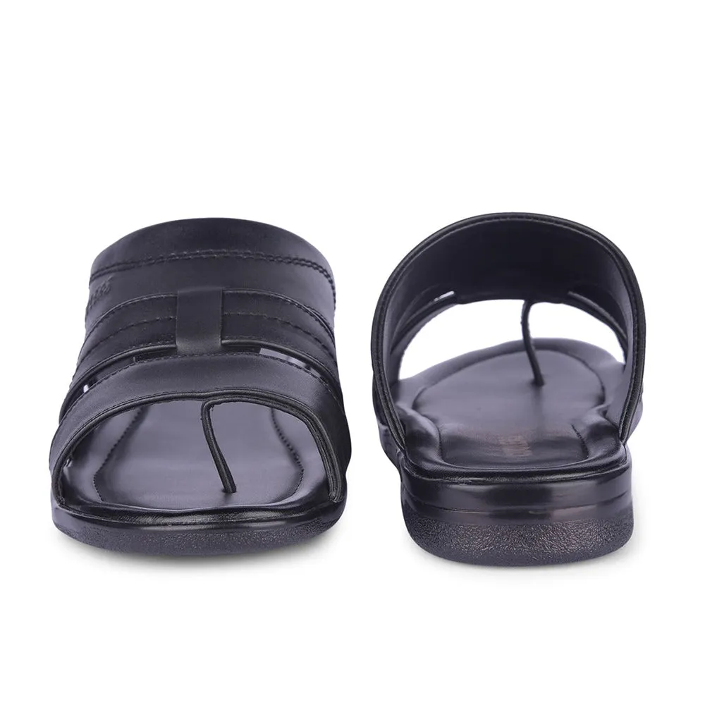 Healers By Liberty Mens ZUNAIRIO-E Black Casual Slippers Friction Free Liner Quick Response