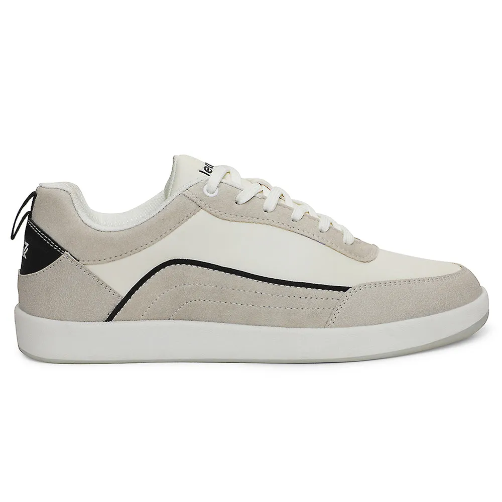 padded interior shoes bamboo - fiber - shoes Leap7x White Casual Lacing Sneakers For Men CLASTO-2E By Liberty