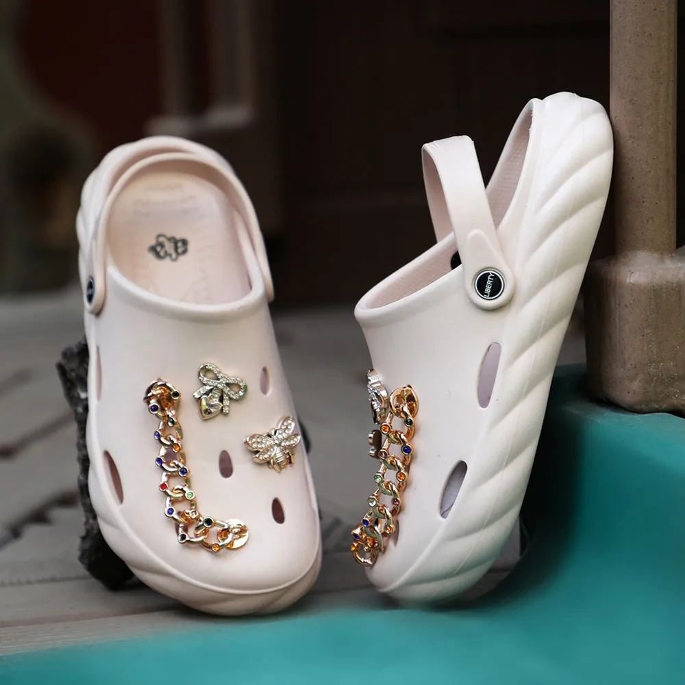 A-HA Peach Slingback Clogs For Women BEACHWALKL By Liberty rough shoes Urban Runner