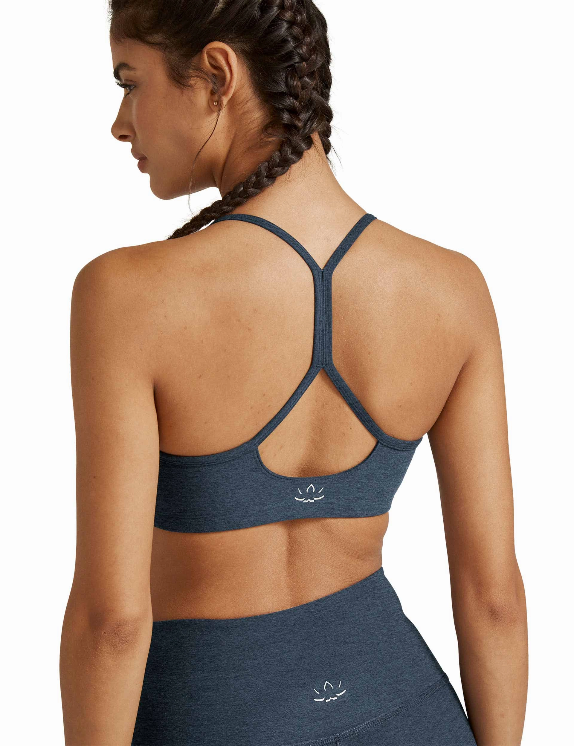 Spacedye Slim Racerback Bra - Nocturnal Navy UVProtective Outer Layers AntiStatic Fabric Treatment