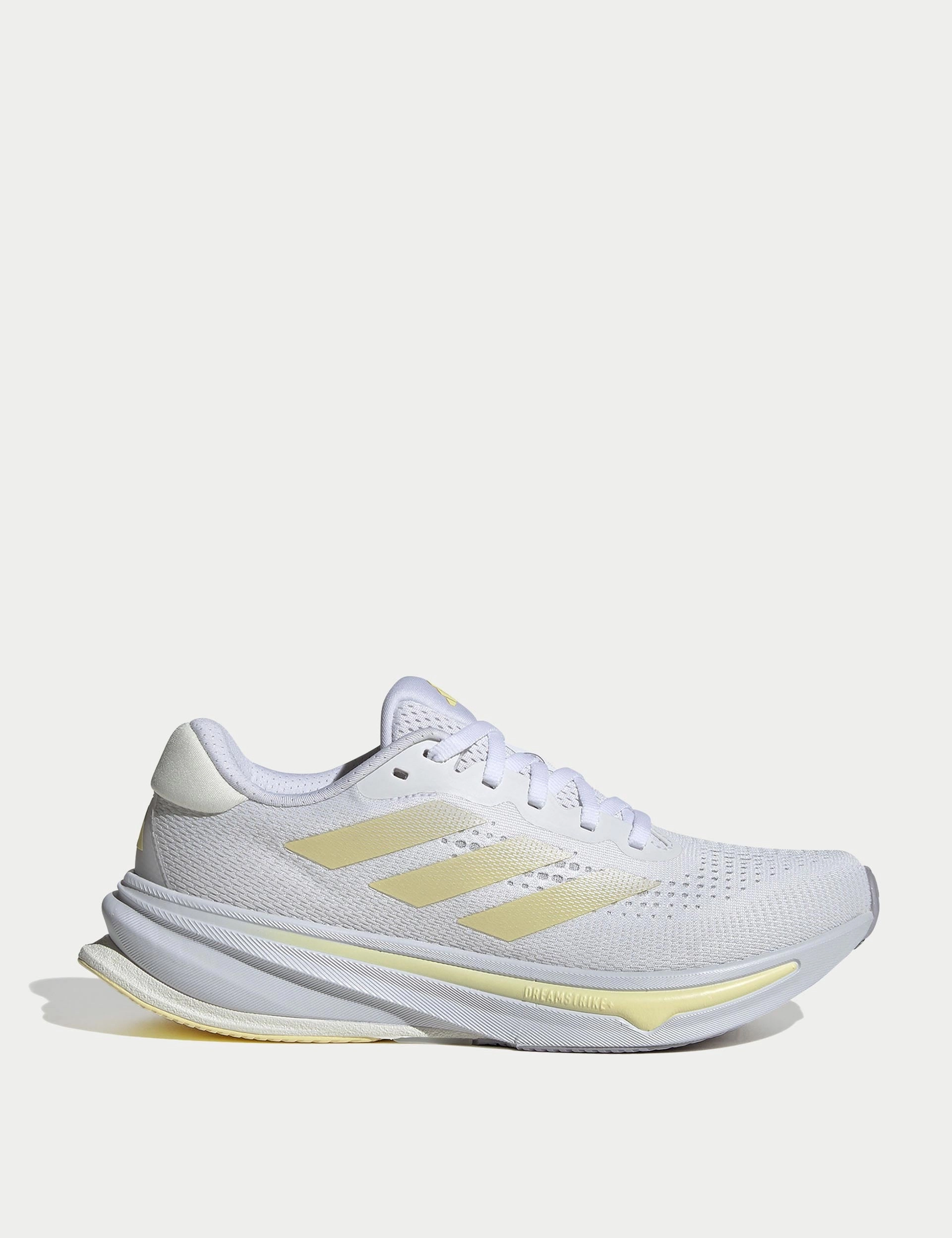 Impact Zone Attenuator suitable for adults Supernova Rise Running Shoes - Cloud White/Zero Metallic/Almost Yellow