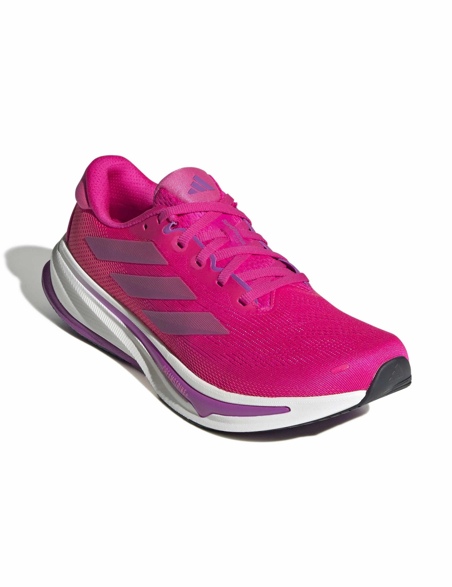 Ortholite insole Supernova Rise 2 Running Shoes - Shock Pink/Purple Burst/Lucid Pink