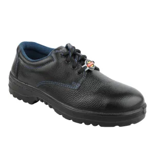 Engineered Knit Upper Warrior Black Industrial Safety Shoes for Men 98-01 By Liberty