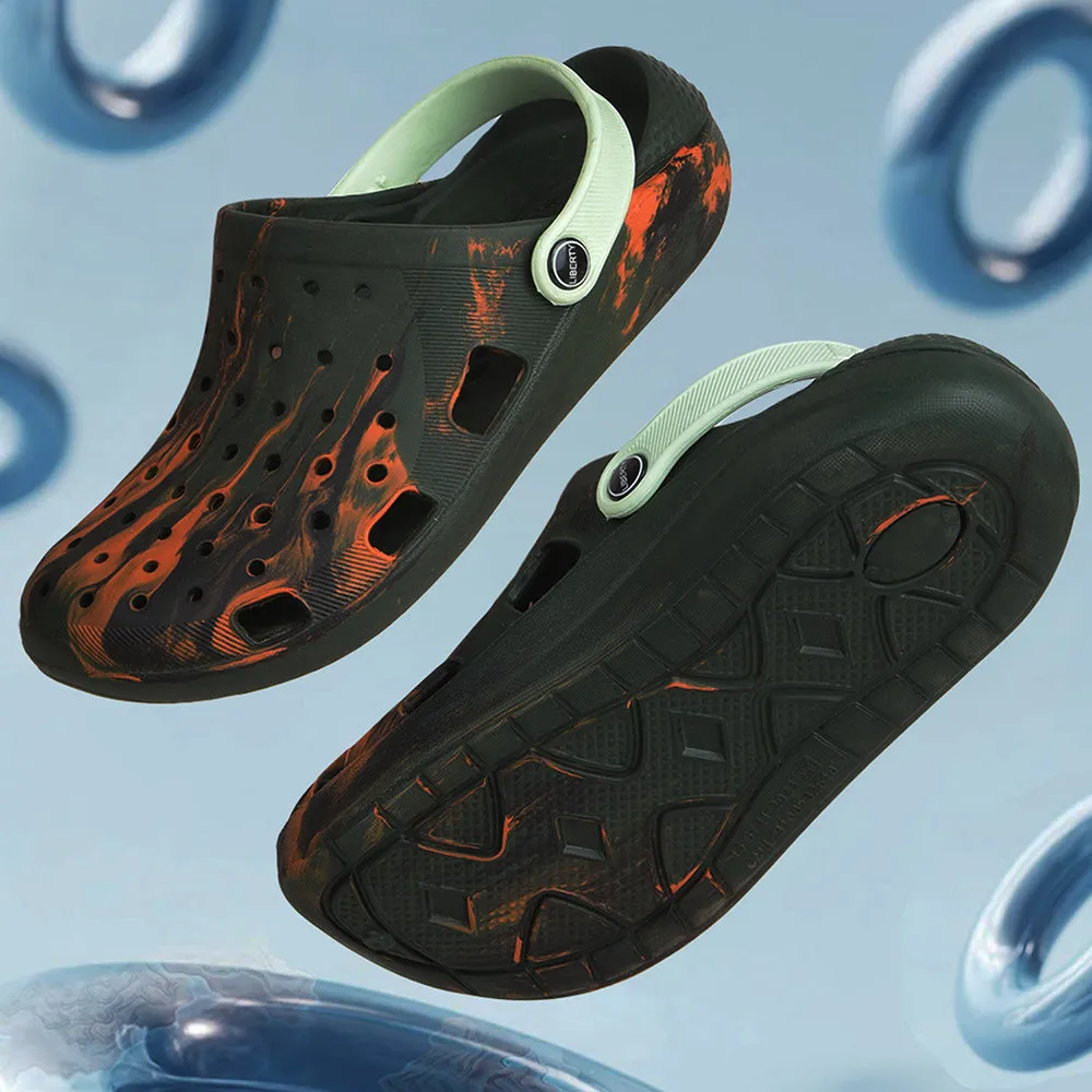 CushionedInsole MinimalistDesign A-HA Olive Green Slingback Clogs For Men LPMXT-961E By Liberty