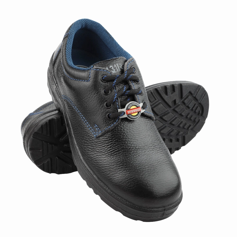 Warrior Black Industrial Safety Shoes for Men 98-01 By Liberty fishing shoes