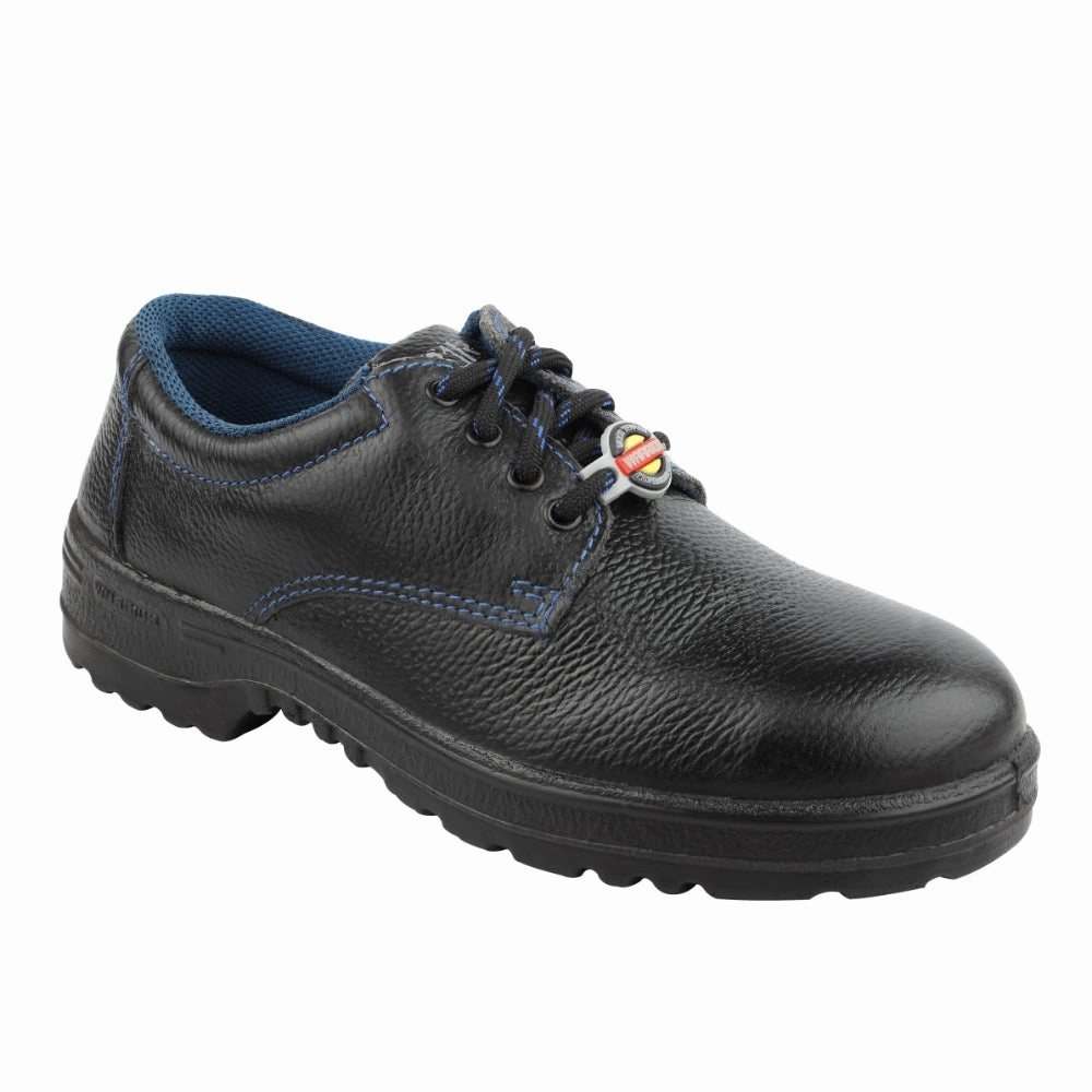 Engineered Knit Upper Warrior Black Industrial Safety Shoes for Men 98-01 By Liberty