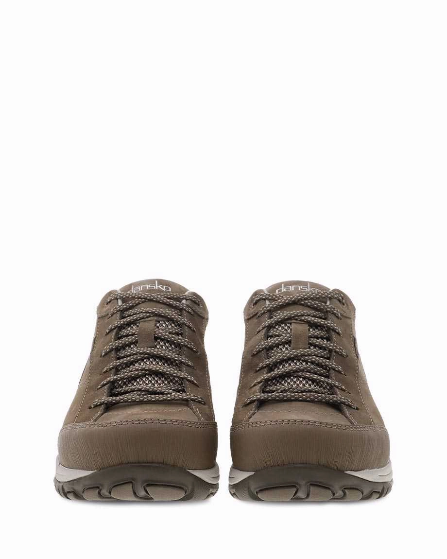 Dansko Women's Paisley - Walnut Suede OdorResistant Fabric Open Heart