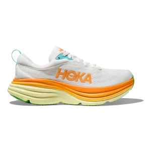 low - top Foot Stabilization Hoka Bondi 8 - Blanc de Blanc - Solar Flare