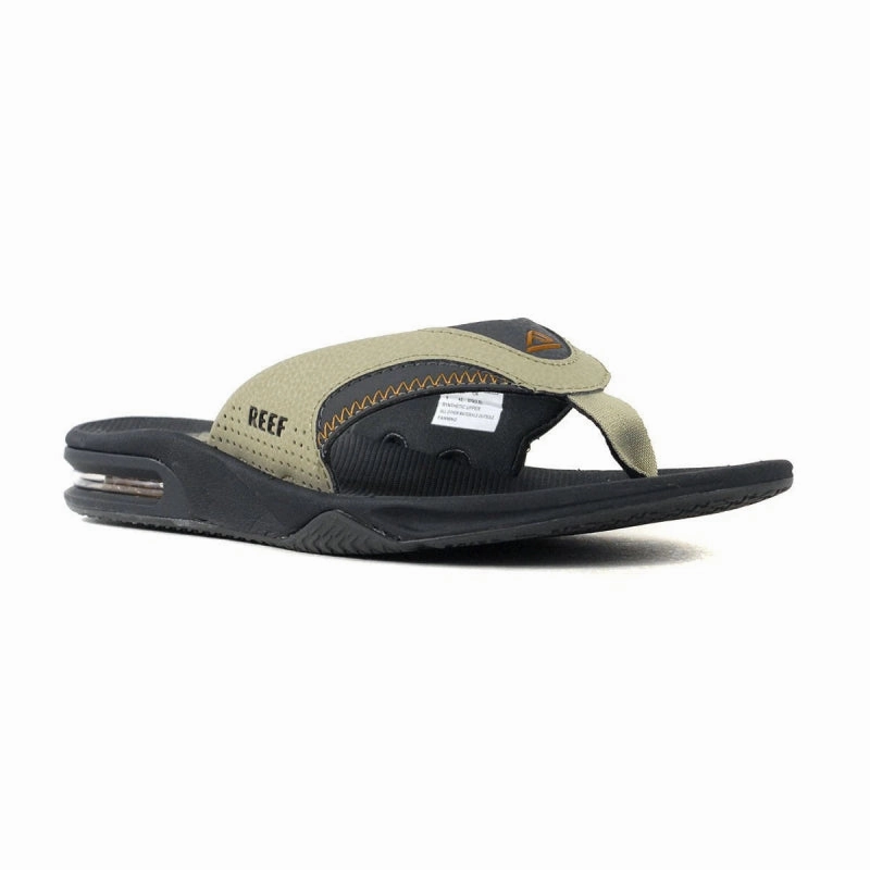 Reef Men's Fanning Flip Flops - Olive/Sudan AntiPillingFabric Outdoor Pants